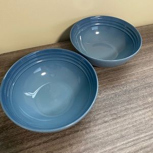 2 Brand New Le Creuset Cereal Bowls, Chambray